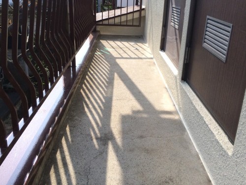 廊下　タキストロン　施工前